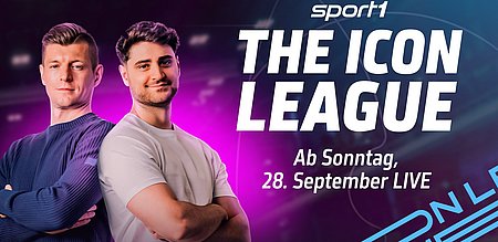 Die Icon League wird fester Bestandteil bei SPORT1: Innovatives Fußball-Entertainment ab sofort regelmäßig im Programm