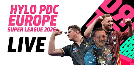 SPORT1 zeigt die HYLO PDC Europe Super League 2026 erstmals komplett live im Free-TV